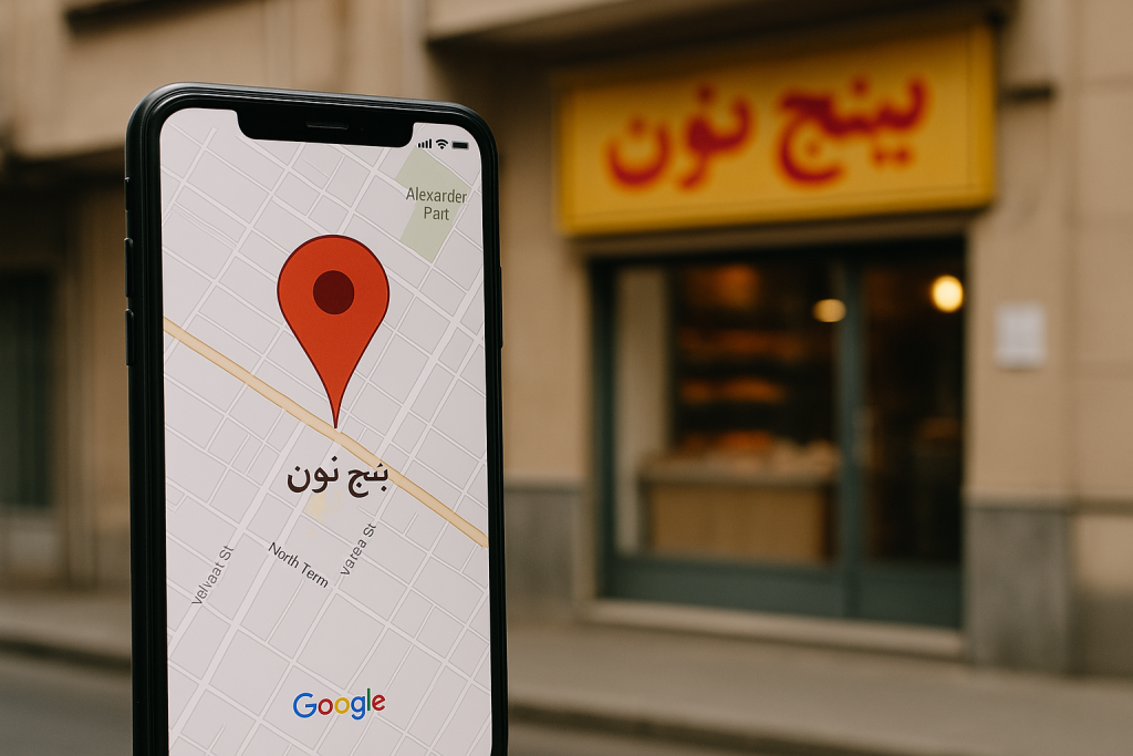 ثبت لوکیشن در گوگل مپ